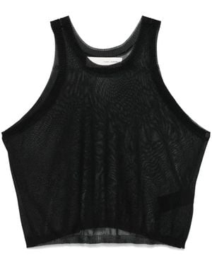 Isabel Benenato Fein Gestricktes Top - Schwarz