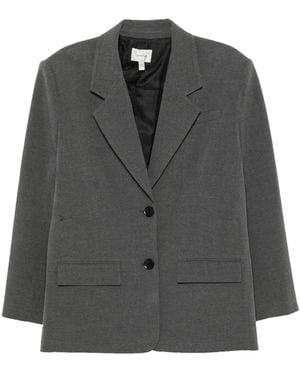 Gestuz Gzpaula Oz Notched-Lapels Blazer - Grey