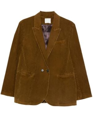 forte_forte Blazer À Poches Boutonnées - Brown