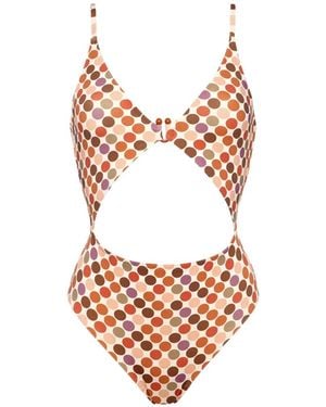 Eres Polka-Dot One-Piece Swimsuit - Pink