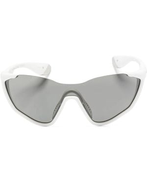 Gucci Shield-Frame Sunglasses - Grey