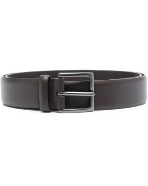 Orciani Buckle-Fastening Leather Belt - Black