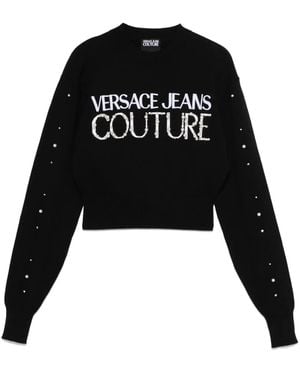 Versace Jeans Couture デコラティブ セーター - ブラック