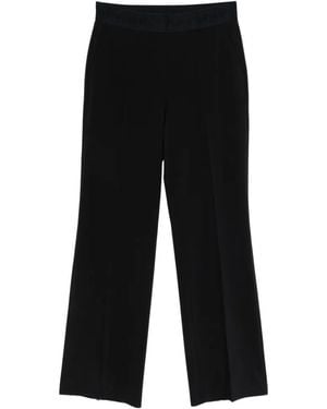 Cambio Ava Logo-Waistband Pants - Black