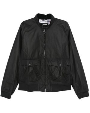 Barbour Zip-Up Bomber Jacket - Black