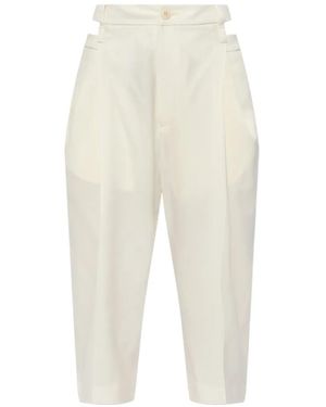 Issey Miyake Cut-Out Trousers - White