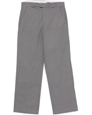 House Of Sunny Embroidered-Logo Trousers - Grey