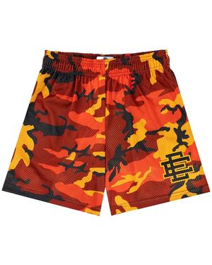 Eric Emanuel Camouflage-Pattern Shorts - Red