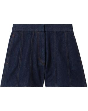 Claudie Pierlot Shorts mit Jeanseinsätzen - Blau