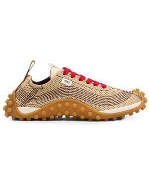 Ami Paris Sneakers Mirage Con Inserti A Rete - Marrone