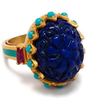 Akansha Sethi Klassischer Ring - Blau