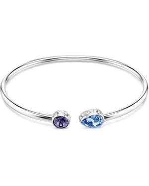 Swarovski Chroma Crystal-Embellished Open Bangle - White
