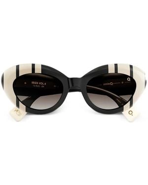 Etnia Barcelona Ibiza 13 Striped Sunglasses - Black