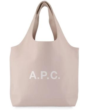 A.P.C. Borsa Tote Ninon Con Stampa - Neutro