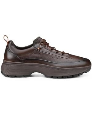 Santoni Baskets Easy Bounce Mountain À Lacets - Brown