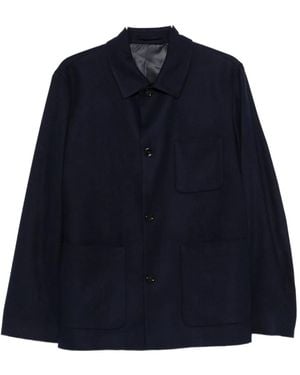 Lardini パッチポケット ジャケット - ブルー