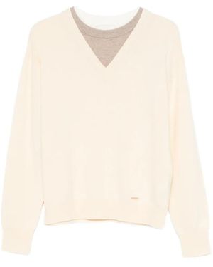 Sandro V-Neck Sweater - White