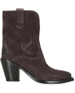 Ash Bottines D'Inspiration Western Jester - Marron