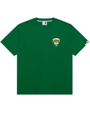 Aape By A Bathing Ape Graphic -Print T-Shirt - Green