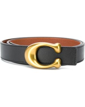 COACH Cintura Con Fibbia - Nero