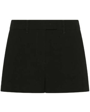 Marella Belt-Loops Tailored Shorts - Black