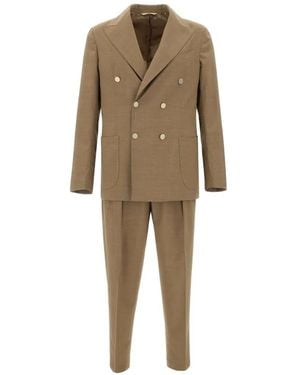 Briglia 1949 Taurasi Double-Breasted Suit - Natural