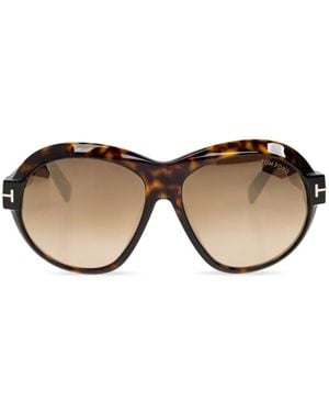 Tom Ford Tortoiseshell-Effect Sunglasses - Black