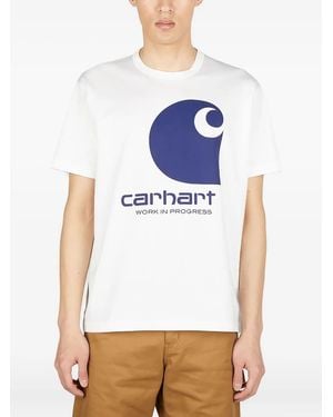 Junya Watanabe X Junya Watanabe Logo-Print T-Shirt - White