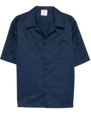 CASABLANCA Monogram-Print Shirt - Blue