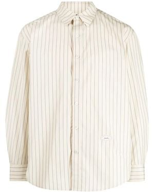 Adererror Striped Cotton Shirt - Natural