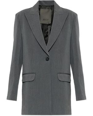 Akep Single-Breasted Blazer - Grey