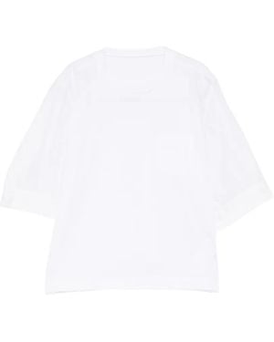 Sacai Camiseta Con Bolsillo En El Pecho - Blanco