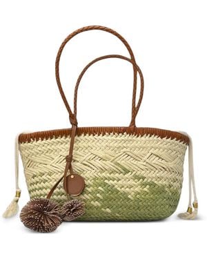 Gianni Chiarini Paloma ブレイドハンドル ショルダーバッグ - メタリック