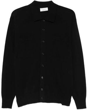 Roberto Collina Button-Up Wool Shirt - Black