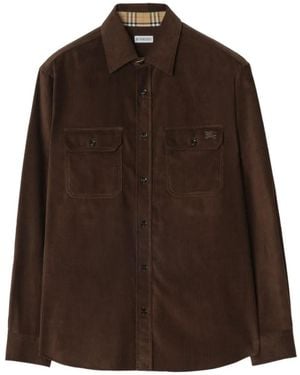 Burberry Corduroy Overshirt - Brown