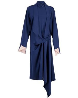 Stella McCartney Kleid Aus Satin - Blau