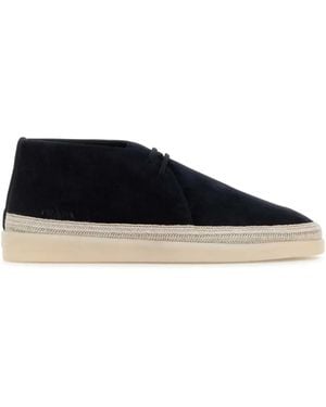 Prada Suede Ankle Boots - Blue
