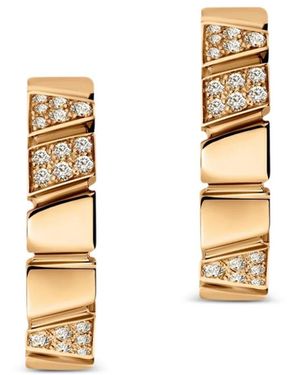 Loyal.e Paris Orecchini A Cerchio Ride & Love Con Diamanti - Metallizzato