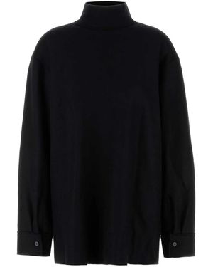 Jil Sander Maglione A Collo Alto - Blu
