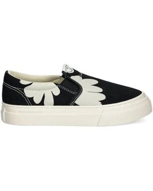 Stepney Workers Club Sneakers Met Bloemenprint - Zwart