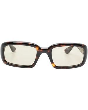 Port Tanger Rectangle Sunglasses - Brown