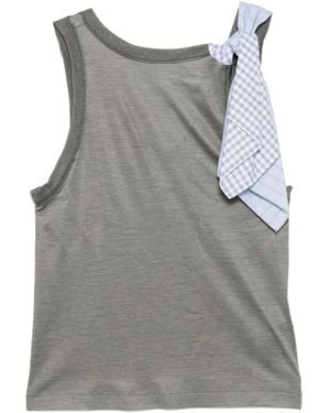 Toga Scarf Tank Top - Grey