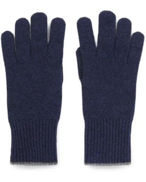 Brunello Cucinelli Cashmere Knit Gloves - Blue