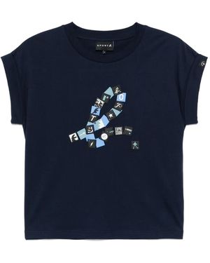SPORT b. by agnès b. ロゴ Tシャツ - ブルー