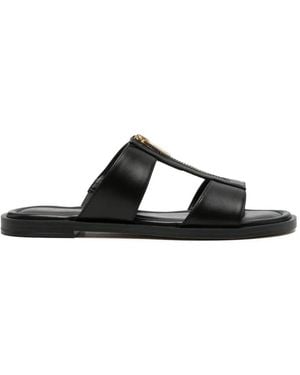 MICHAEL Michael Kors Berkley Zip Leather Sandals - Black