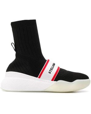 Stella McCartney Alta Knit Logo Trainers - Black
