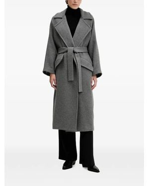 Sandro Ferrone Belted Coat - Grey