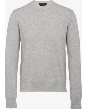 Prada Maglia In Cashmere - Grigio