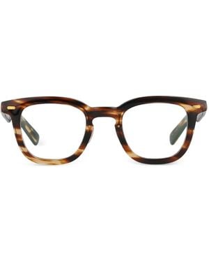 Yellows Plus Lester Brille Mit Rundem Gestell - Braun