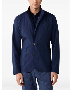 Hackett Blazer A Righe - Blu